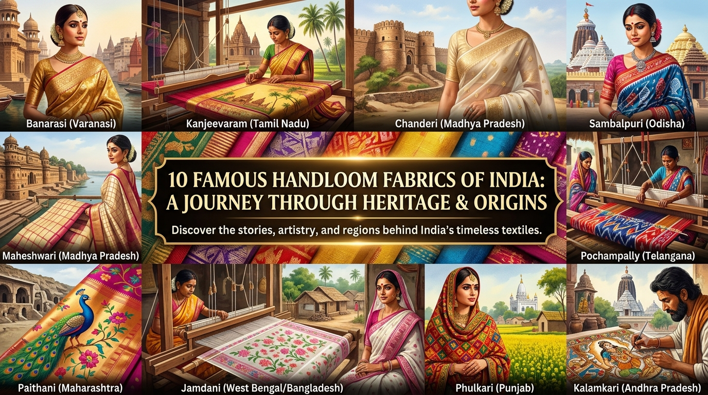 10 Famous Handloom Fabrics of India: A Journey Through Rich Heritage and Originsm5ootnm5ootnm5oo