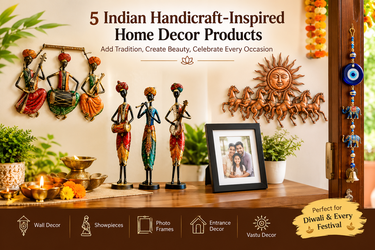 Indian Handicraft Home Decor Showcase